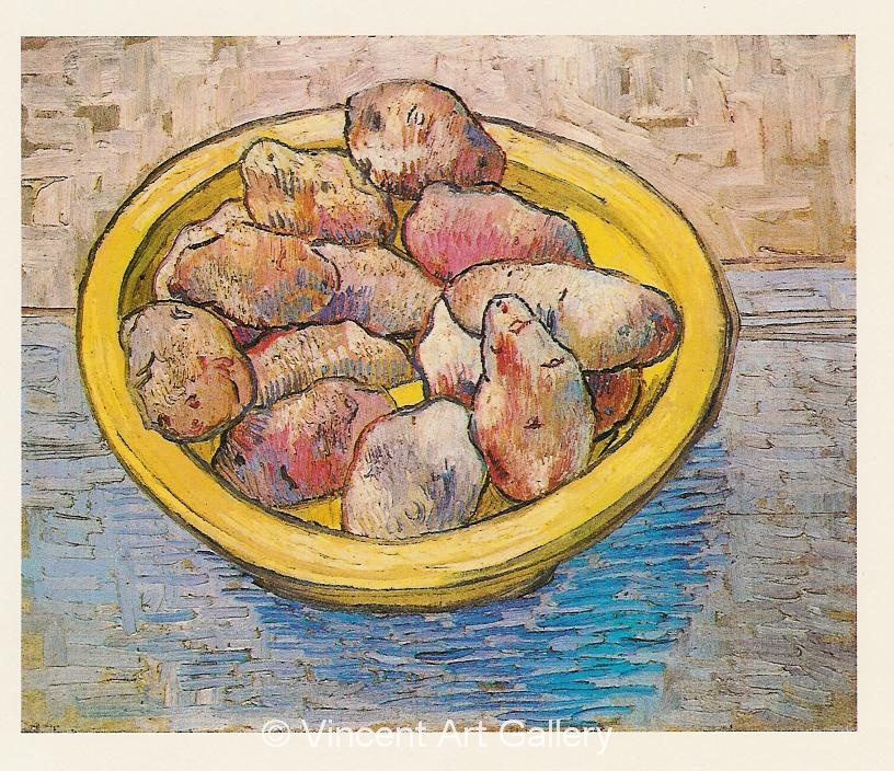 JH1365, Still Life, Potatoes in a Yellow Dish